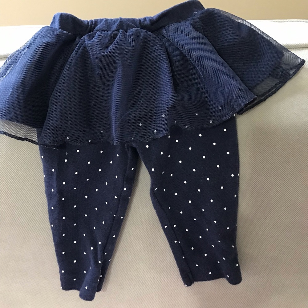 Tutu navy blue skirt/pants.